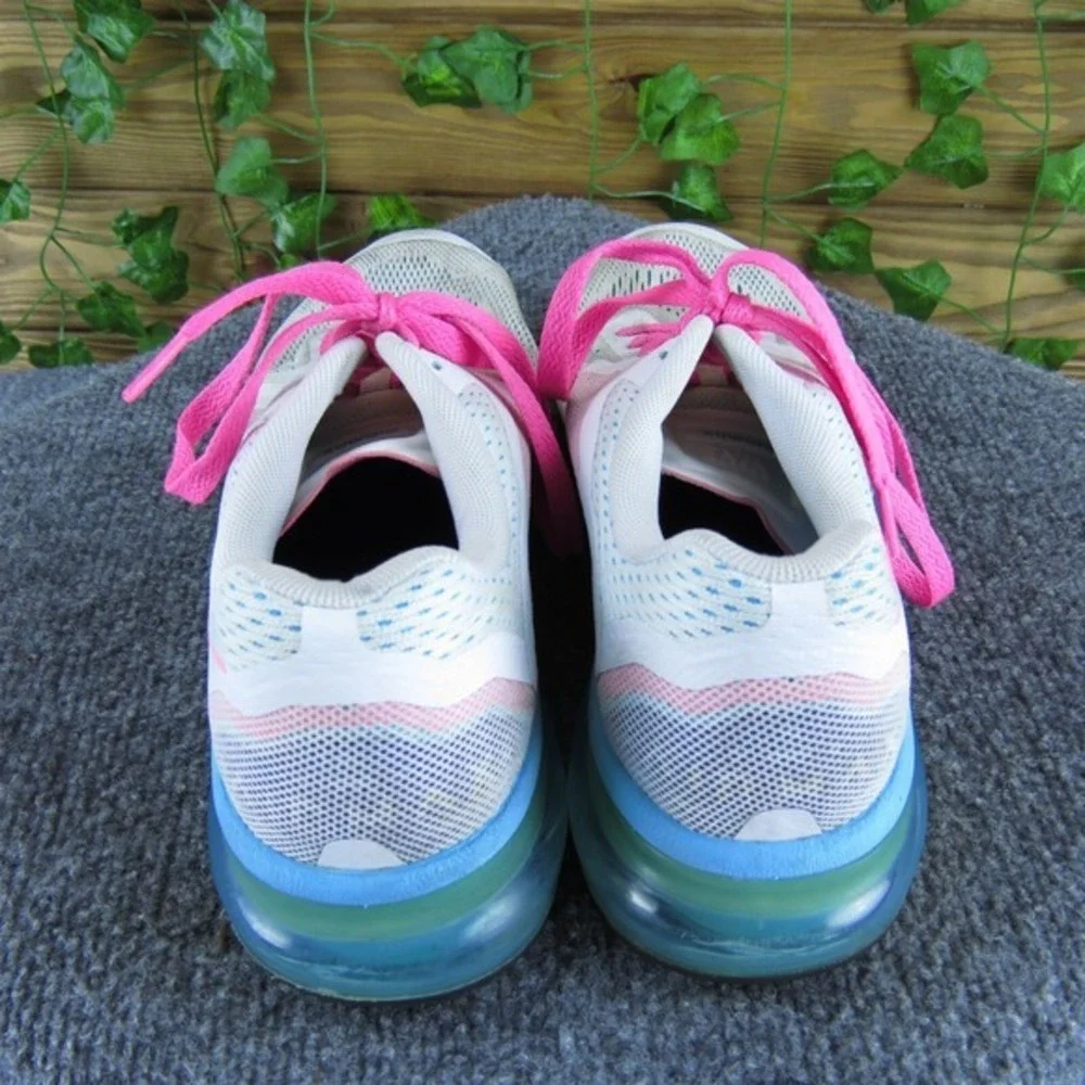 Nike Sneaker Air‎ Max 2014 Girl Y 6 Medium Athletic White Synthetic Lace Up